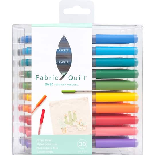 We R Memory Keepers&#xAE; Fabric Quill&#x2122; 30 Color Permanent Pens Set